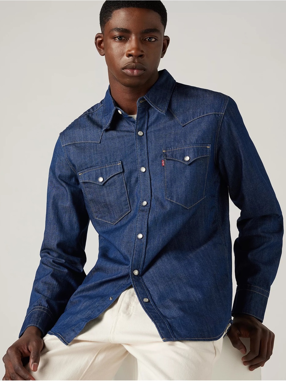 Levi's Barstow Standard Western Denim Shirt M